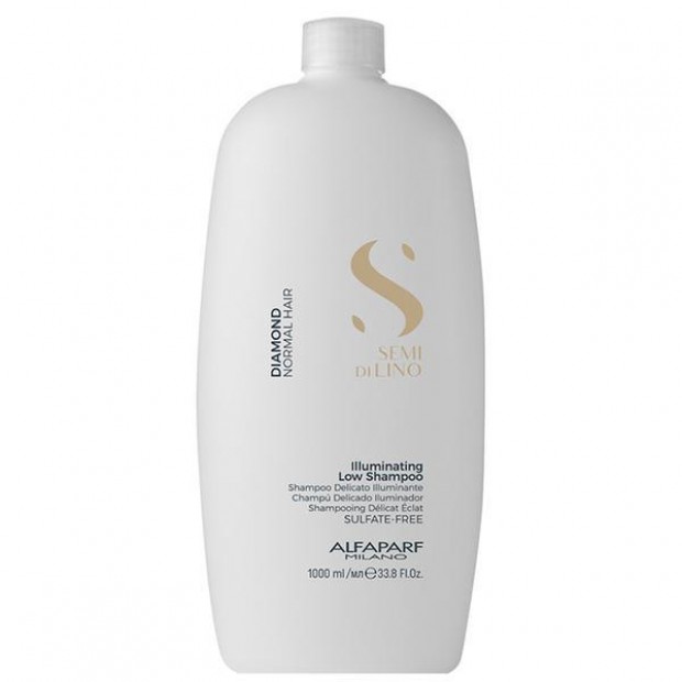 Шампоан с ленено семе за диамантен блясък Alfaparf Illuminating Low Shampoo 1000 мл