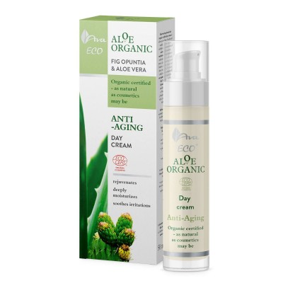 Подмладяващ и успокояващ дневен крем с алое AVA Aloe Organic 50 мл