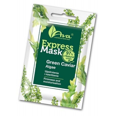 Интензивно хидратираща маска за лице с комплекс от водорасли AVA Express Mask Green Caviar Algae 7 мл
