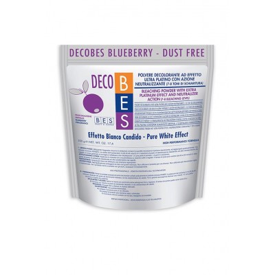 Изсветляваща пудра до 8 тона BES Decobes Blueberry Dust Free Powder 500 гр.