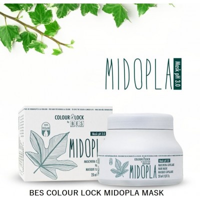 Реконструираща маска с киселинно рН за боядисана коса BES Colour Lock Midopla Mask 500 мл