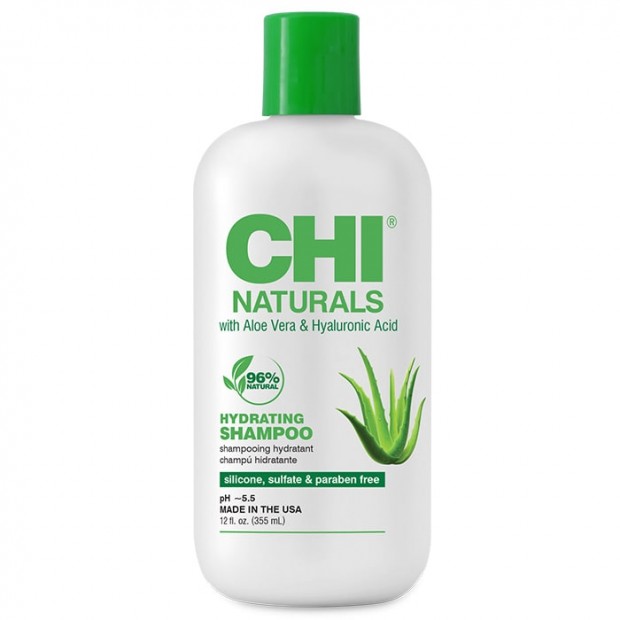 Хидратиращ шампоан с алое вера и хиалуронова киселина CHI Naturals Hydrating Shampoo 355 мл