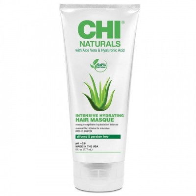 Дълбоко хидратираща маска с алое вера и хиалуронова киселина CHI Naturals Intensive Hydrating Hair Masque 177 мл