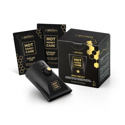 Комплект дълбоко подхранваща и възстановяваща терапия за коса с концентратор за сешоар ELCHIM Hot Honey Care – Starter Kit