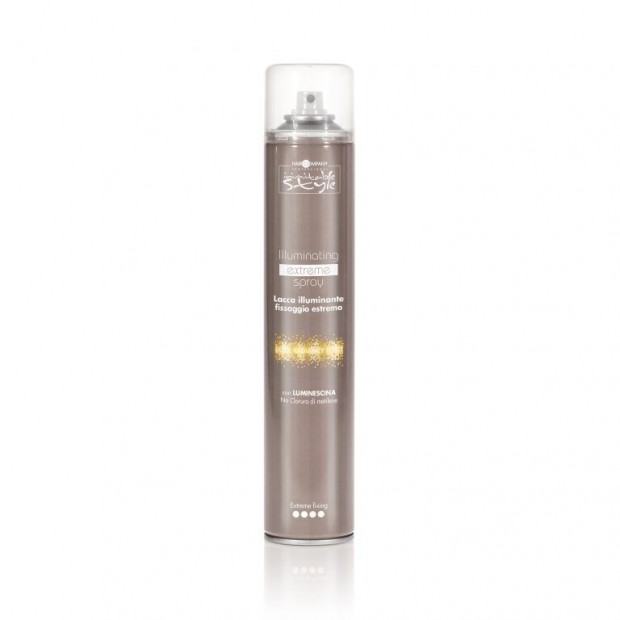 Лак за коса за блясък със силна фиксация HAIR COMPANY Inimitable Style Illuminating Extreme Spray 500 мл