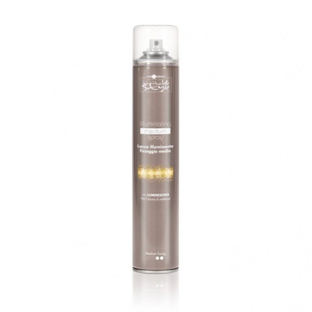 Лак за коса за блясък със средна фиксация HAIR COMPANY Inimitable Style Illuminating Medium Spray 500 мл