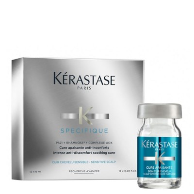 Кутия ампули за лечение на чувствителен скалп Kerastase Specifique Anti-Inconforts 12 бр. х 6 мл