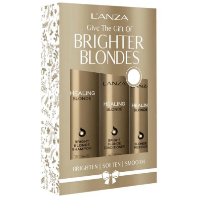 Комплект за здрава и озарена руса коса LANZA Brighter Blondes 