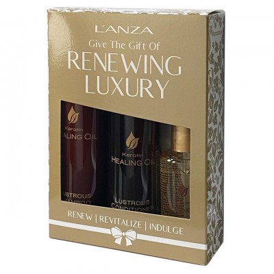 Комплект луксозна кератинова грижа за здрава и блестяща коса L'ANZA Keratin Healing Oil