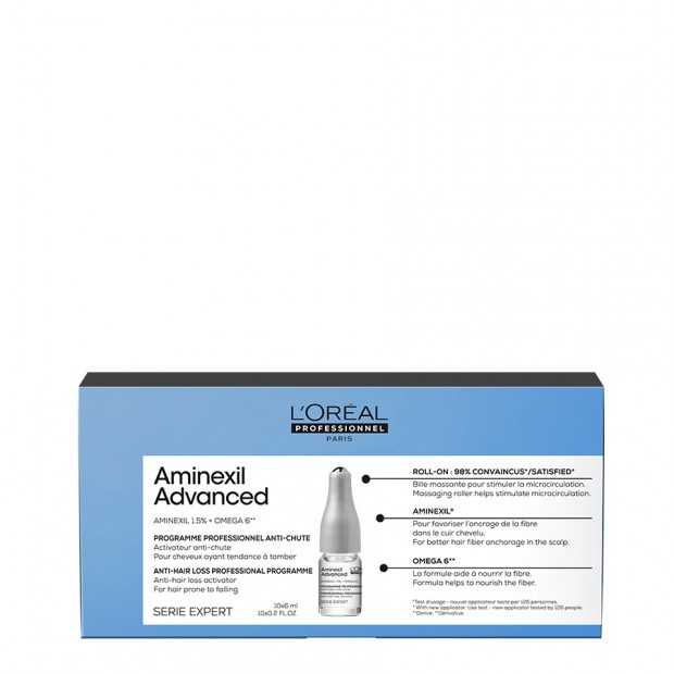 Ампули против косопад и изтъняване на косата L'Oréal Professionnel Aminexil Advanced 10 бр.х 6 мл