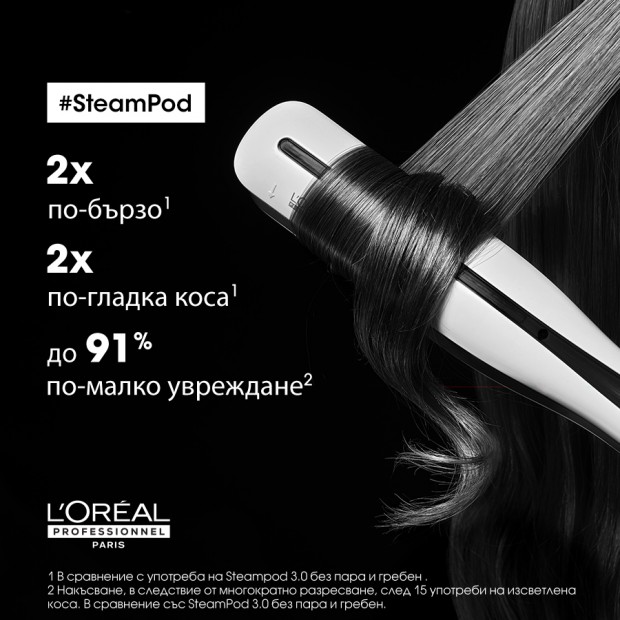 Професионална преса за коса с пара за домашна употреба Loreal Professionnel SteamPod 3.0