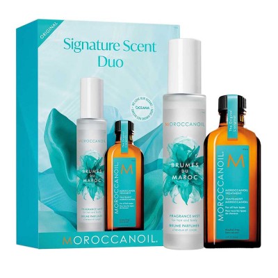 Комплект мароканско арганово масло и парфюм за всеки тип коса Moroccanoil Signature Scent Duo