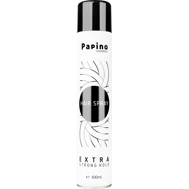 Сух лак за коса със силна фиксация Papino Cosmetics Hair Spray 500 мл ...