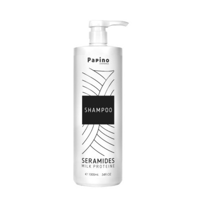 Шампоан със серамиди и млечни протеини за ежедневна употреба Papino Cosmetics Seramides&Milk Proteine Shampoo 1000 мл