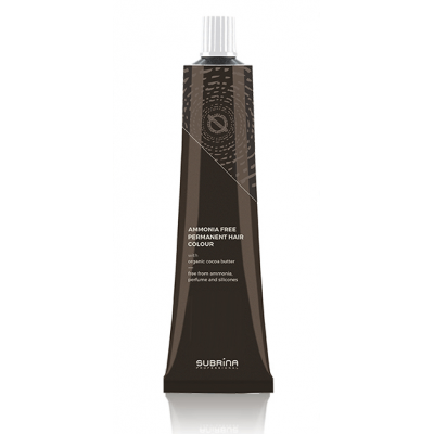 Безамонячна трайна боя с 5 натурални масла и пълно покритие на белите коси Subrina Professional Premium Ammonia Free Hair Colour 60 мл