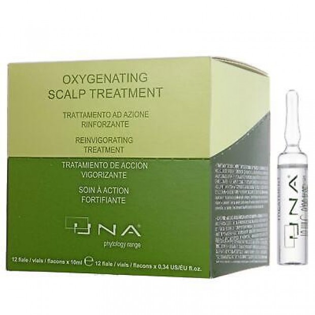 Кутия ампули против косопад с Procapil и витамини UNA Oxygenating Scalp Treatment 12 бр. х 10 мл